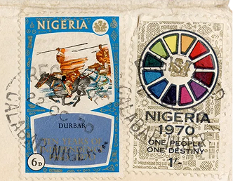 Biafra stamp